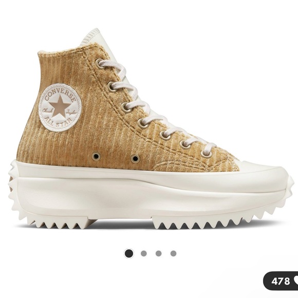 Converse Run Star Hike Cozy Utility Sneakers in Desert Sand - Picture 2 of 4